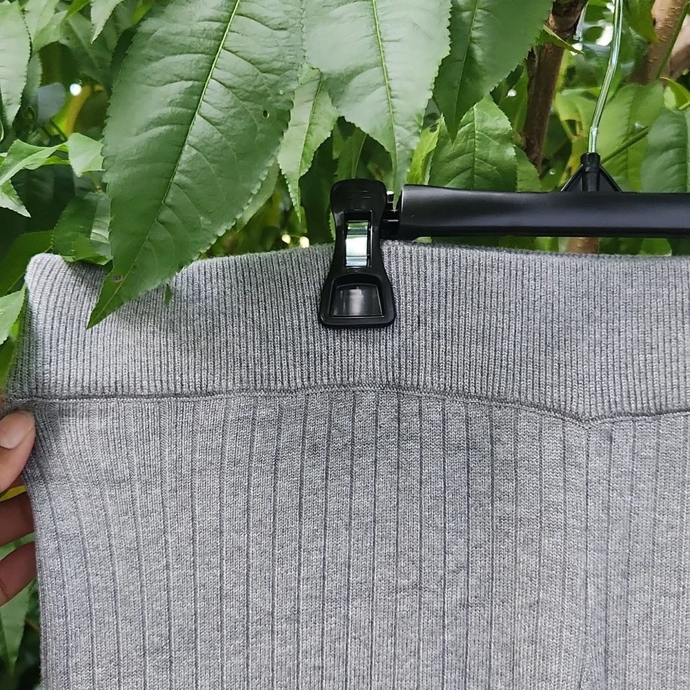 MARLED, Loungewear, Casual, Comfy Ribbed Wide-leg Grey Pants Sz M - Picture 3 of 6